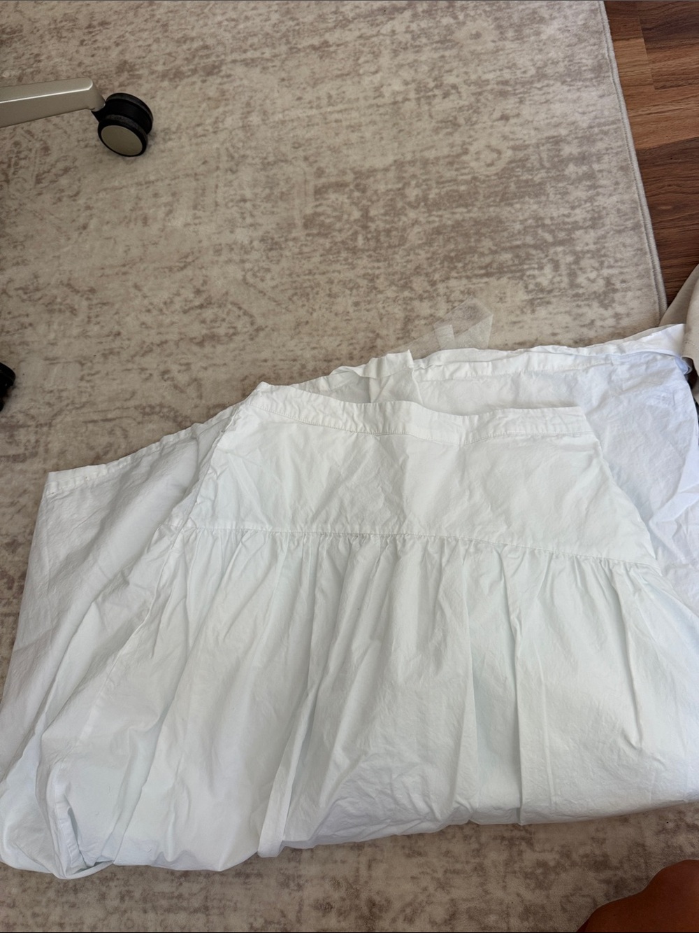 a new day White Tiered A-Line Cotton Skirt